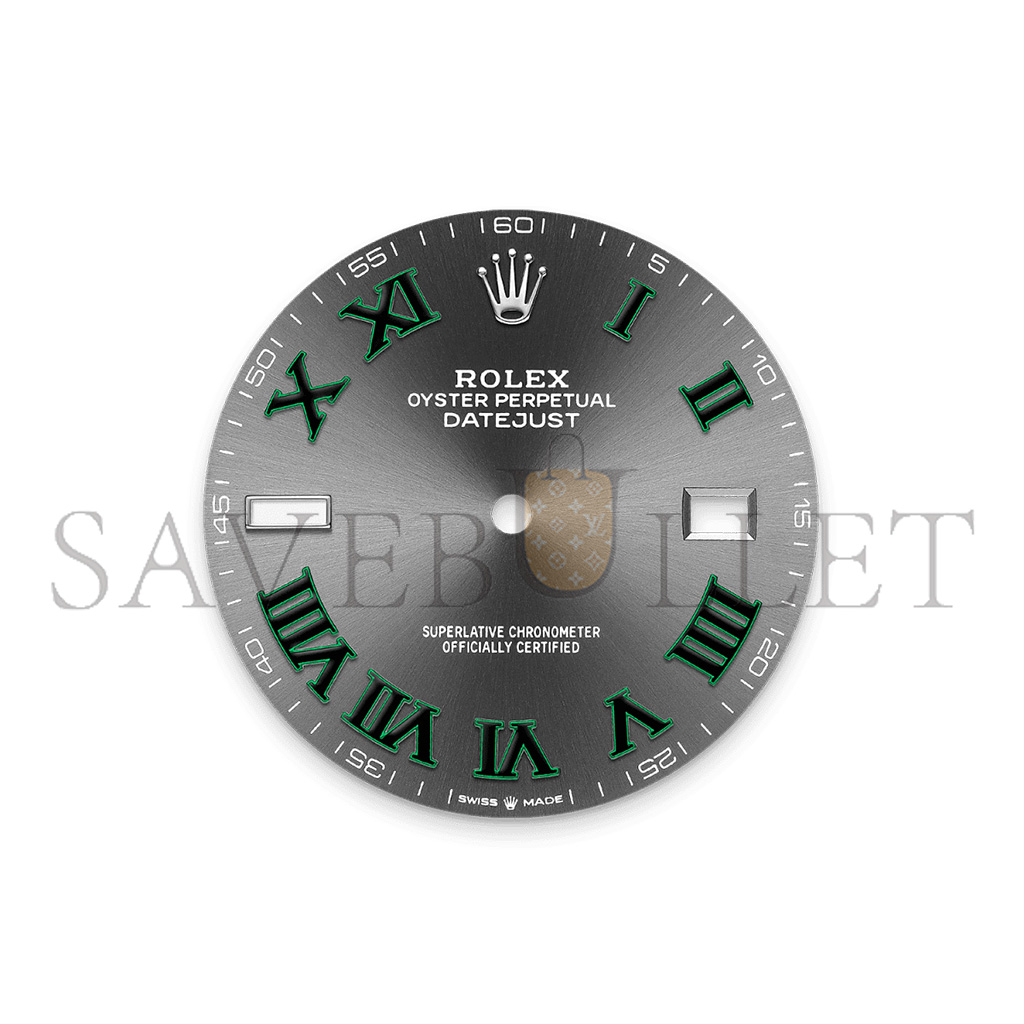 R*l*x datejust 41 oyster, 41 mm, oystersteel and white gold watch 126334-0021