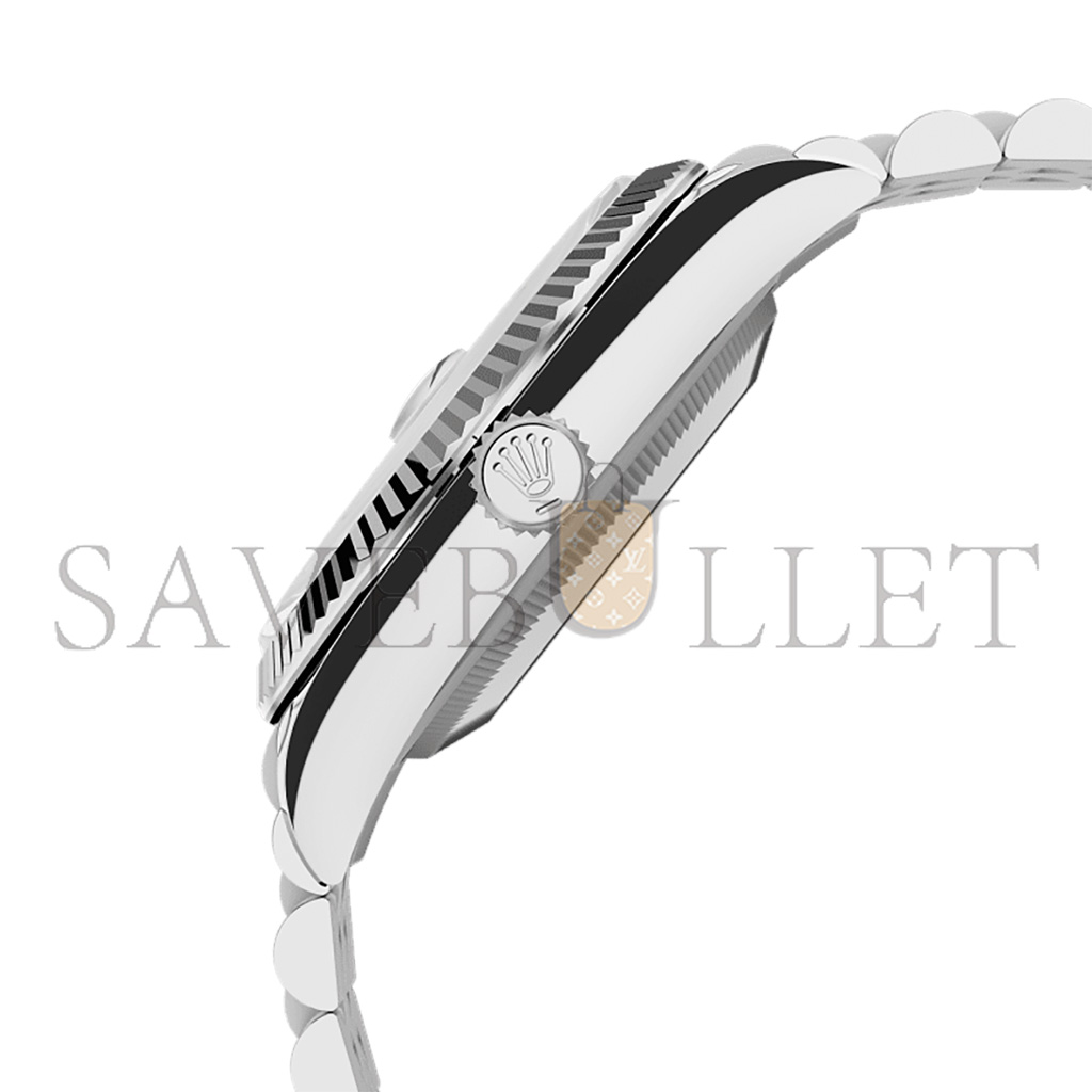 R*l*x datejust 36 oyster, 36 mm, oystersteel and white gold watch 126234-0037