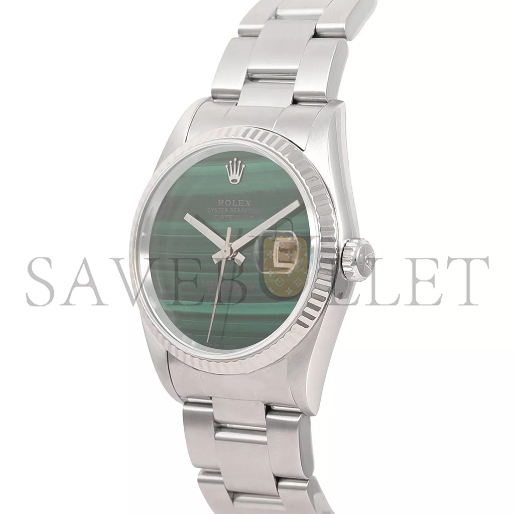 R*l*x datejust green malachite dial watch 69178