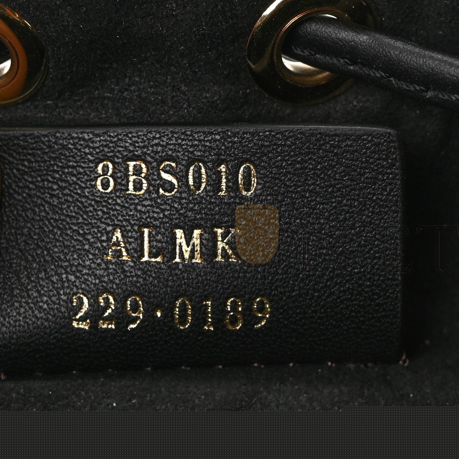 F**di chenille vitello king ff mini mon tresor bucket bag blue black (18*11*10cm)