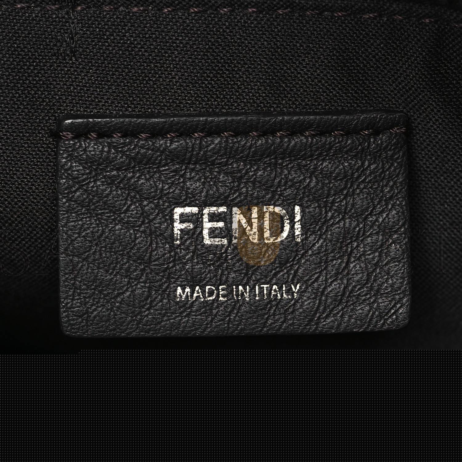 F**di vitello king logo embossed medium by the way boston bag cuoio (27*18*12cm)