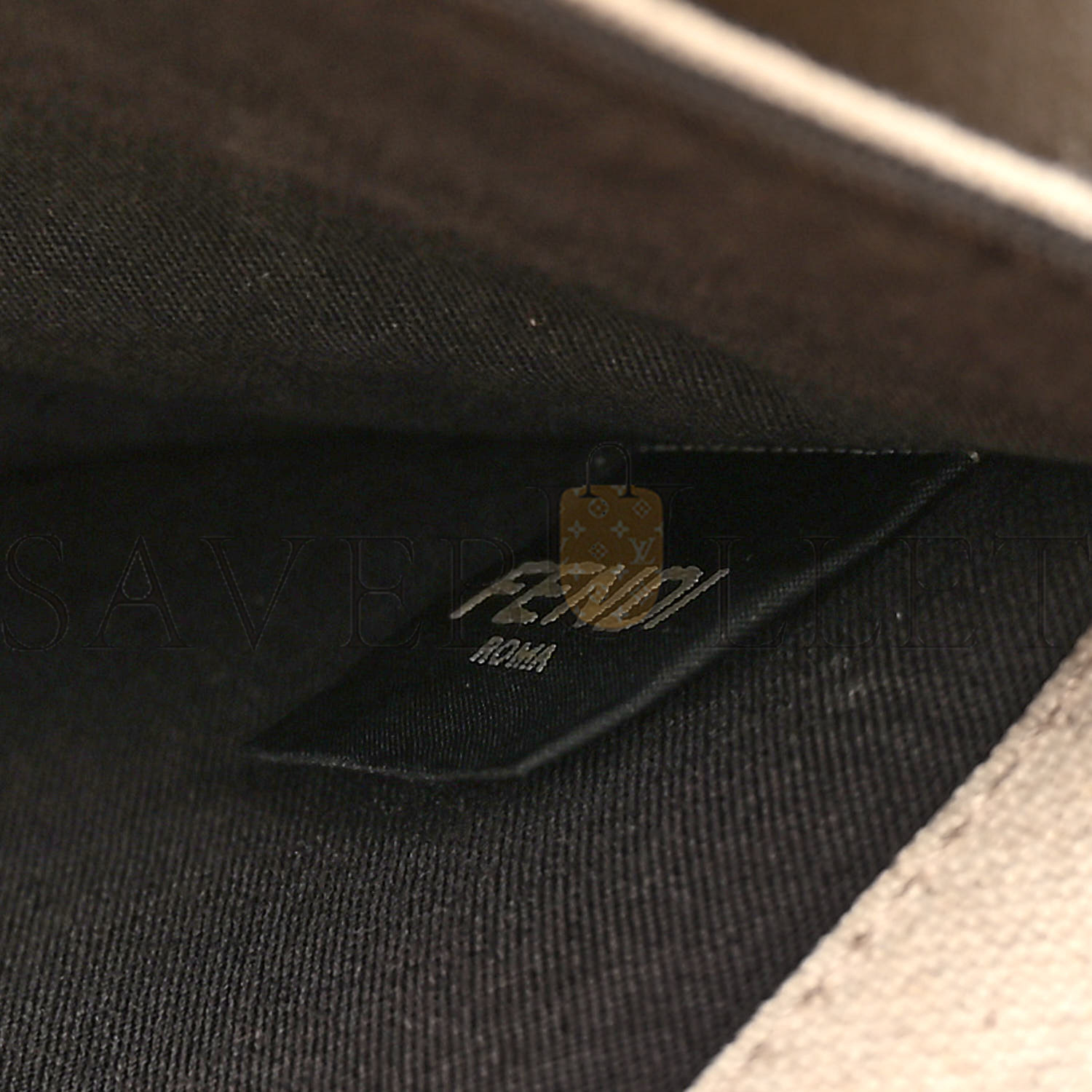 F**di canvas vitello king ff embroidered medium peekaboo x-tote poudre (41*29*15cm)