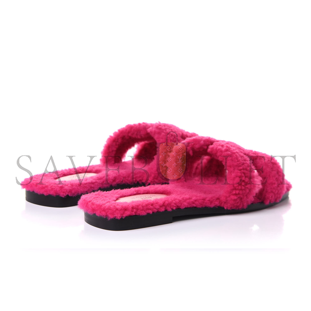 H**mes woolskin oran sandals h071002z2108
