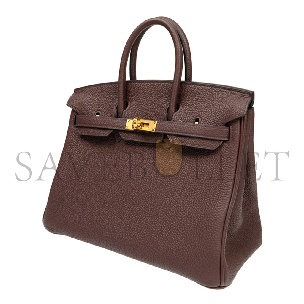 H**mes birkin 25 chocolate bag bk250gtggp (25*20*13cm)