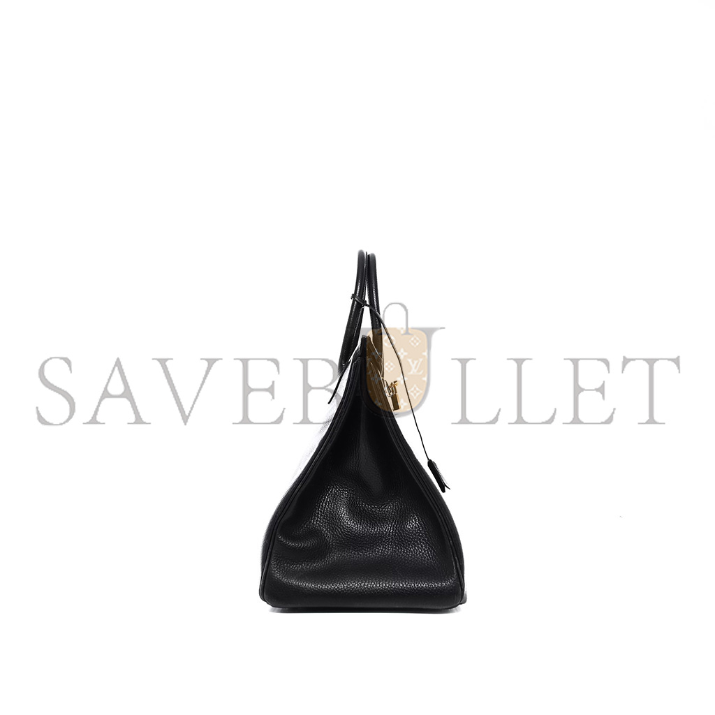 H**mes master birkin 40 togo leather black gold buckle ws3148 (40*30*21cm)