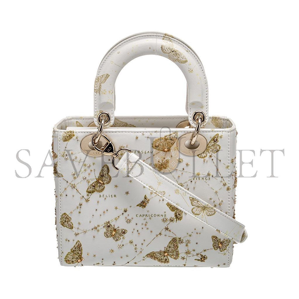 ch**an D*or leather top handle bag m0531obzy-m933 (20*17.5*7.5 cm)