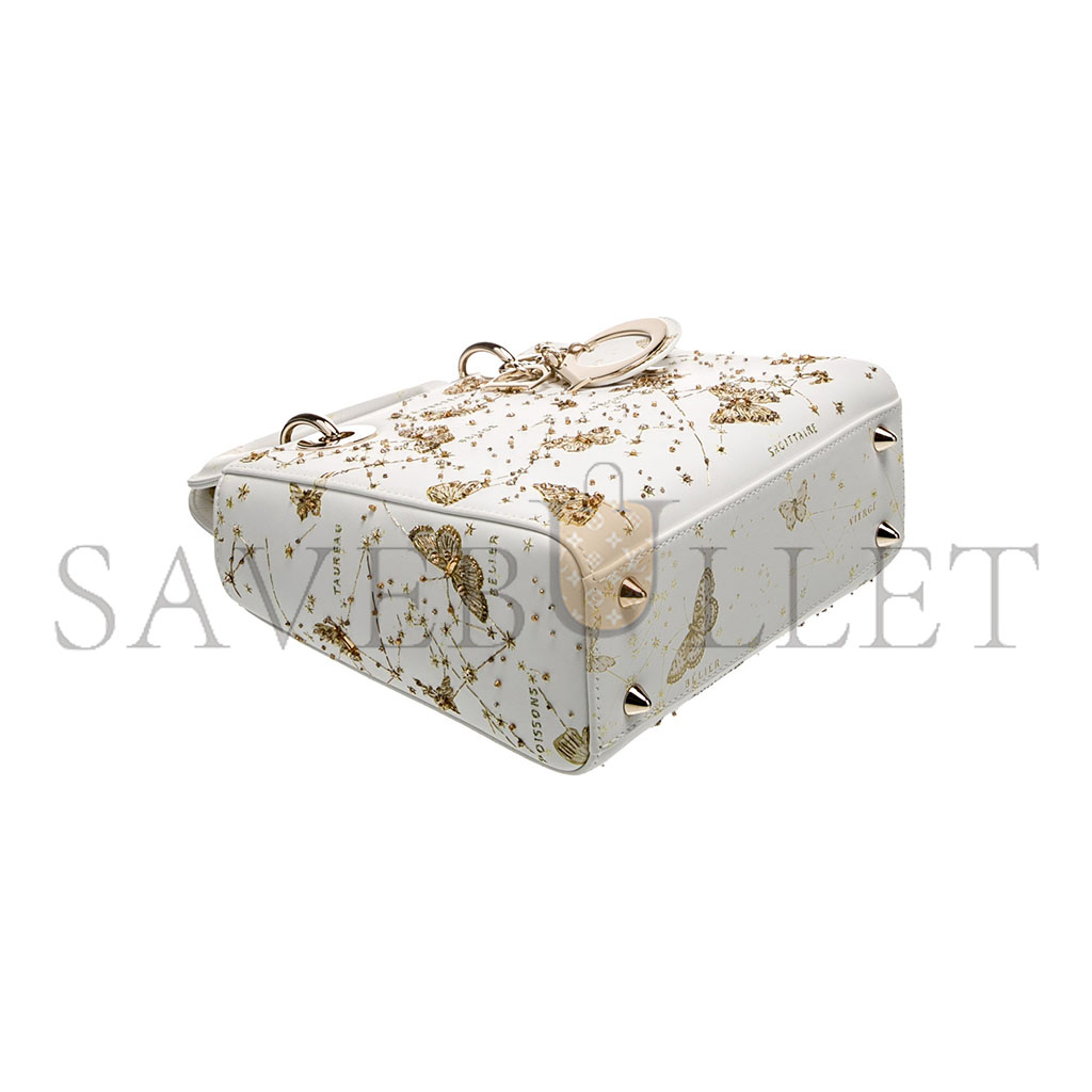 ch**an D*or leather top handle bag m0531obzy-m933 (20*17.5*7.5 cm)