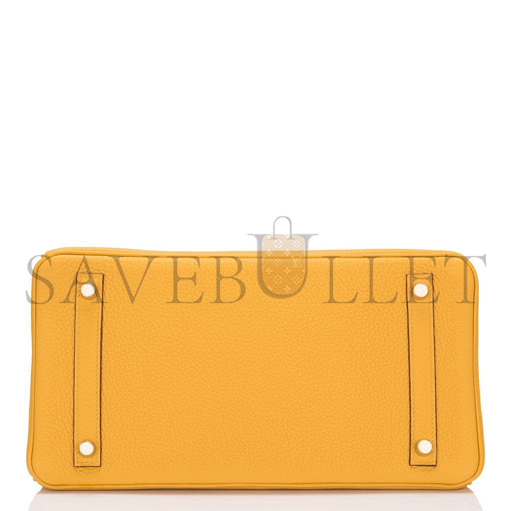 H**mes jaune ambre togo birkin 30 gold hardware 265380 (30*22*16cm)