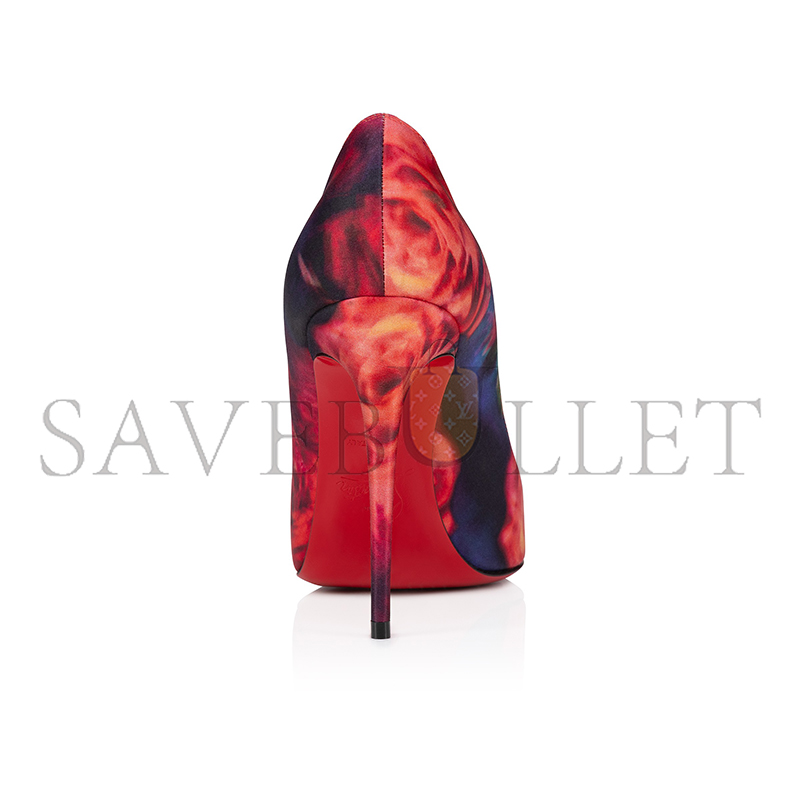 Ch**an louboutinCh**an kate 100 mm pumps-roses printed crepe satin-multicolor-women 1250085j646