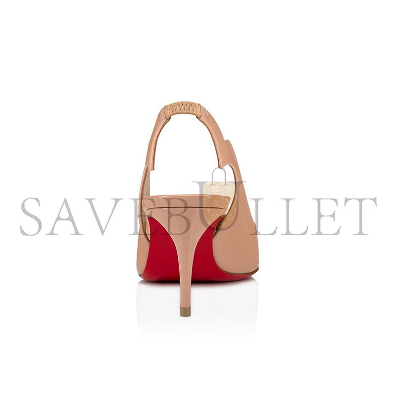 Ch**an louboutin hot chick sling 70 mm slingback pumps-patent leather-blush-women 3230045n295