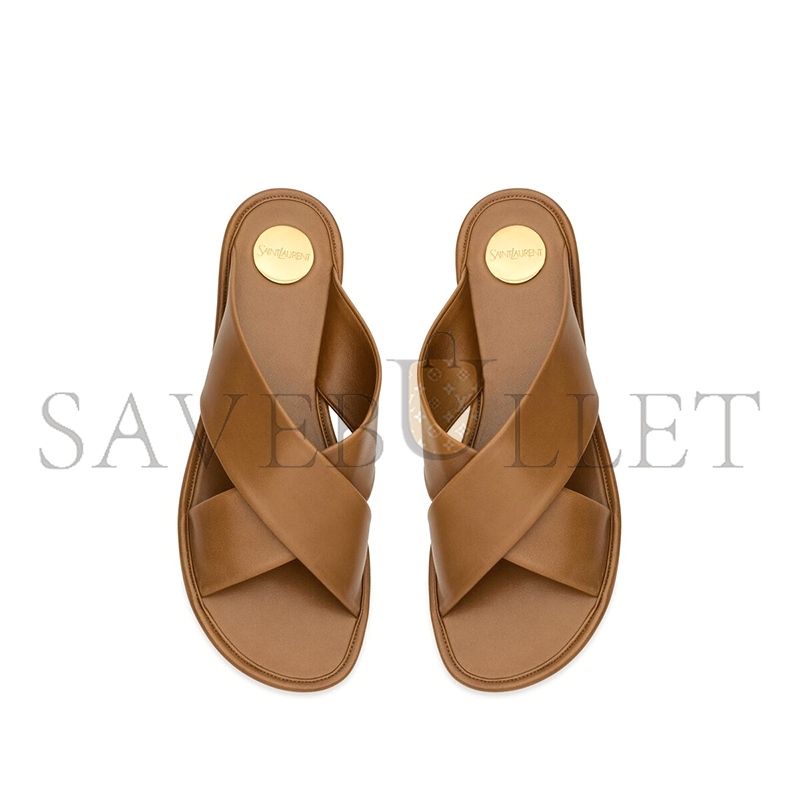 Y*L carlyle slides in smooth leather 825283aadf02526