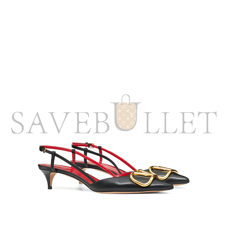 VALENTINO VLOGO SIGNATURE CALFSKIN SLINGBACK PUMP 40MM 1.6IN 5W2S0Q70DSH_0NO