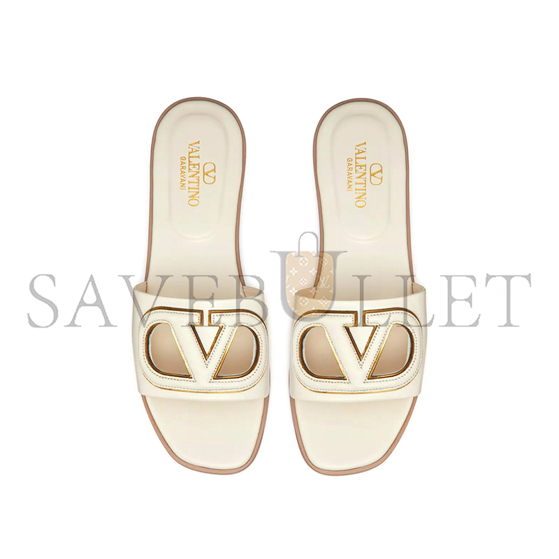 VALENTINO VLOGO CUT-OUT CALFSKIN SLIDE SANDAL 4W2S0IB0RLL_B24