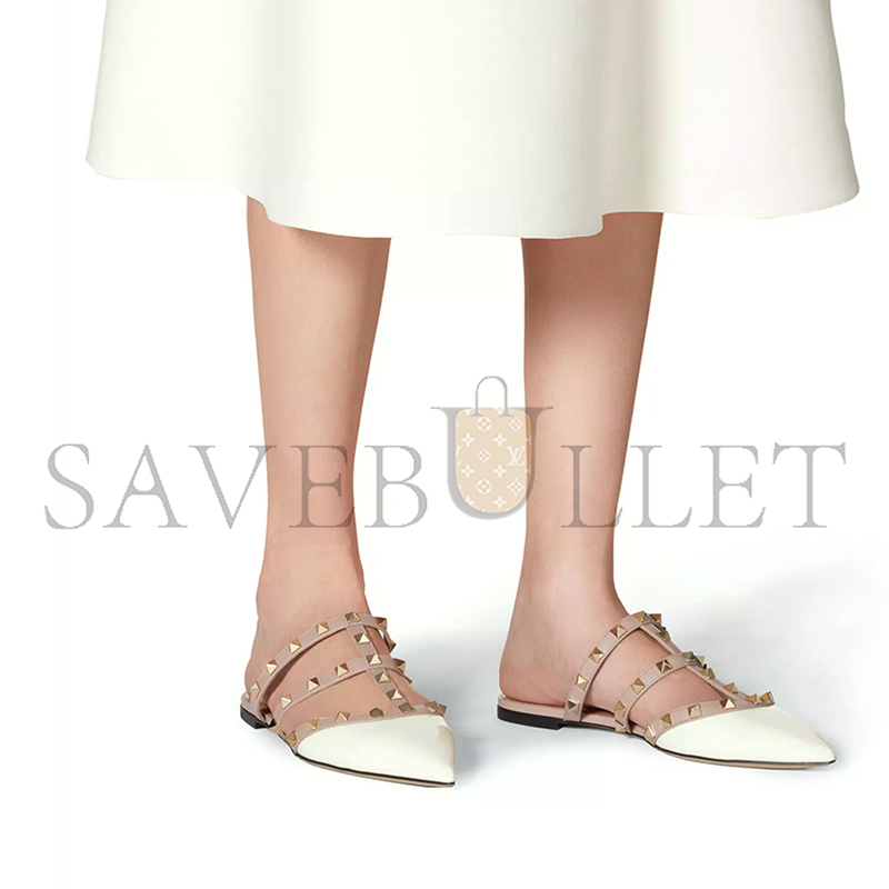 VALENTINO ROCKSTUD PATENT-LEATHER MULE 5W2S0H15VNW_L62