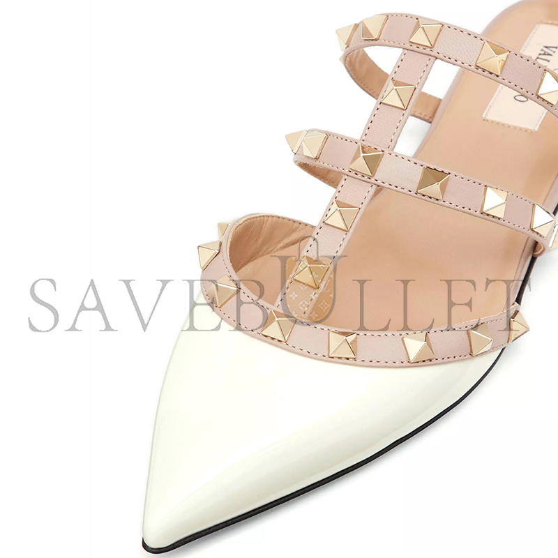 VALENTINO ROCKSTUD PATENT-LEATHER MULE 5W2S0H15VNW_L62