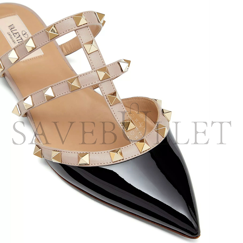 VALENTINO ROCKSTUD PATENT-LEATHER MULE 5W2S0H15VNW_N91