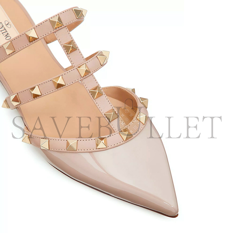 VALENTINO ROCKSTUD PATENT-LEATHER MULE 5W2S0H15VNW_P45
