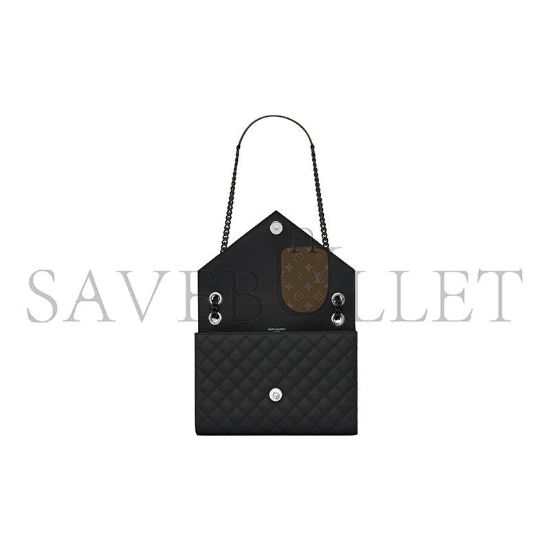 Y*L envelope medium in quilted grain de poudre embossed leather 600185bow981000 (24*17.5*6cm)