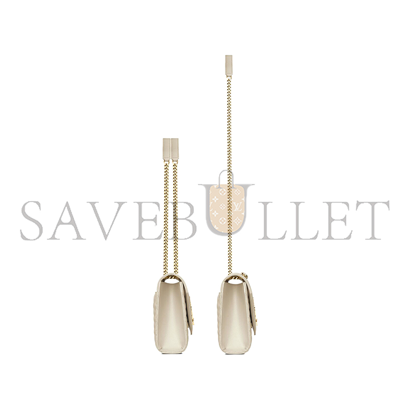 Y*L envelope medium in quilted grain de poudre embossed leather 600185bow919207 (24*17.5*6cm)