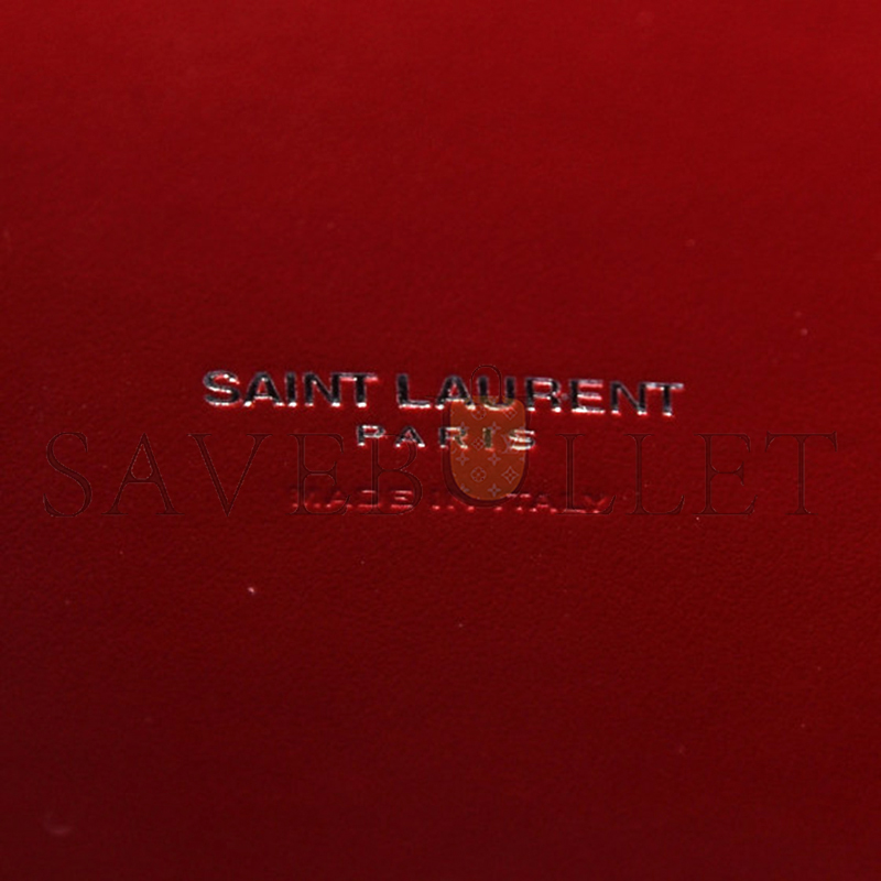 Y*L sac de jour embossed crocodile shiny leather red lacquer 898383 (26*20.5*12.5cm)