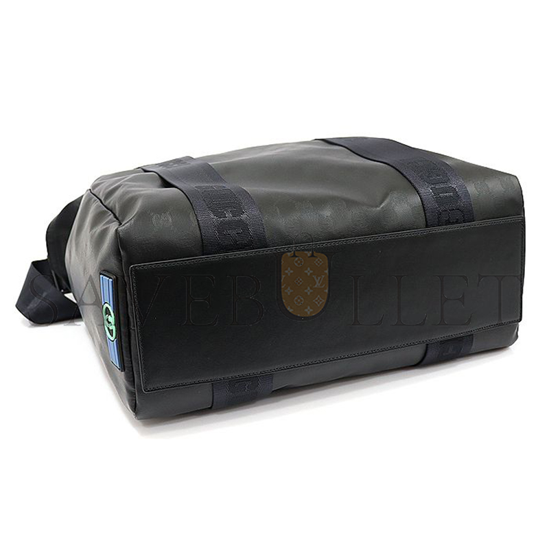 G*u*i black matte gg crystal canvas tote 779816 (39*37*14cm)