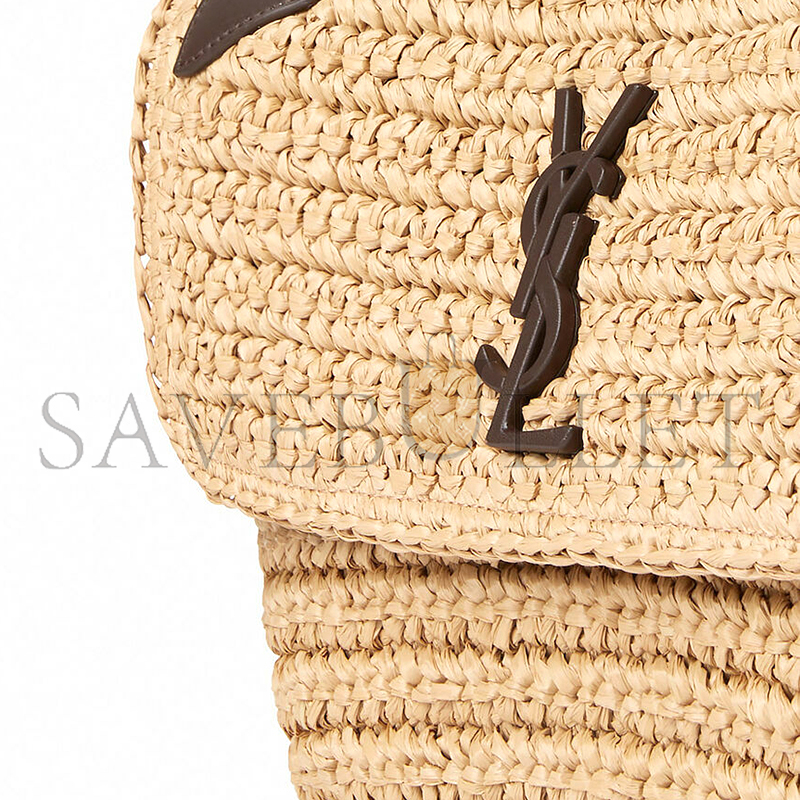Y*L niki raffia shoulder bag in beige 098096618922 (22*16.5*12cm)