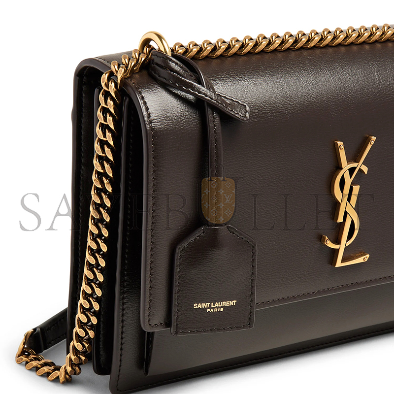 Y*L sunset medium chain bag in smooth leather 442906d420w2050 (22*8*16cm)