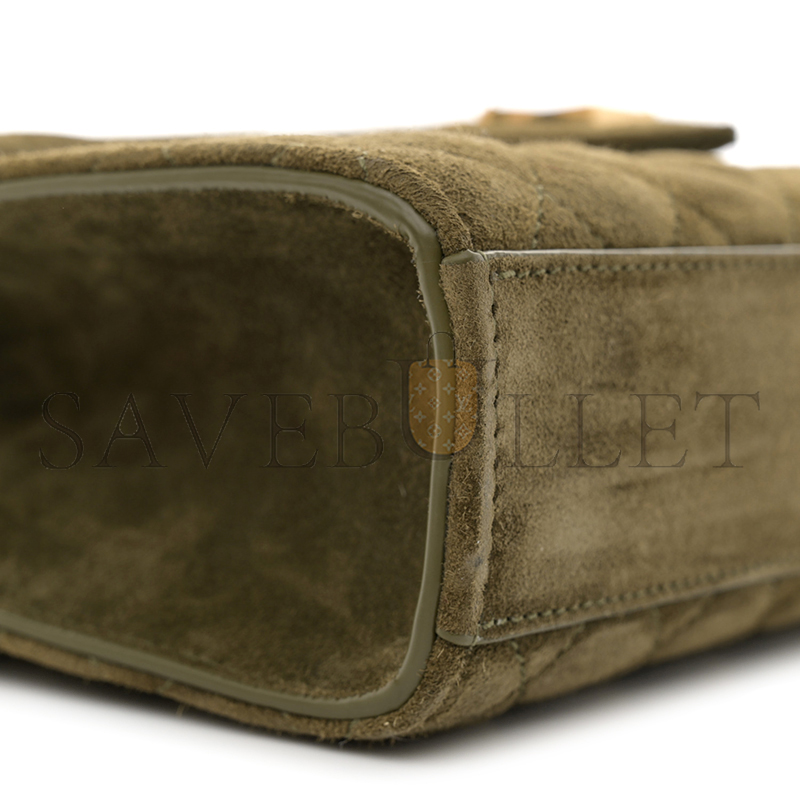 Y*L envelope medium chain bag in sude shoulder bag green 4872061546603 (24*17.5*6cm)