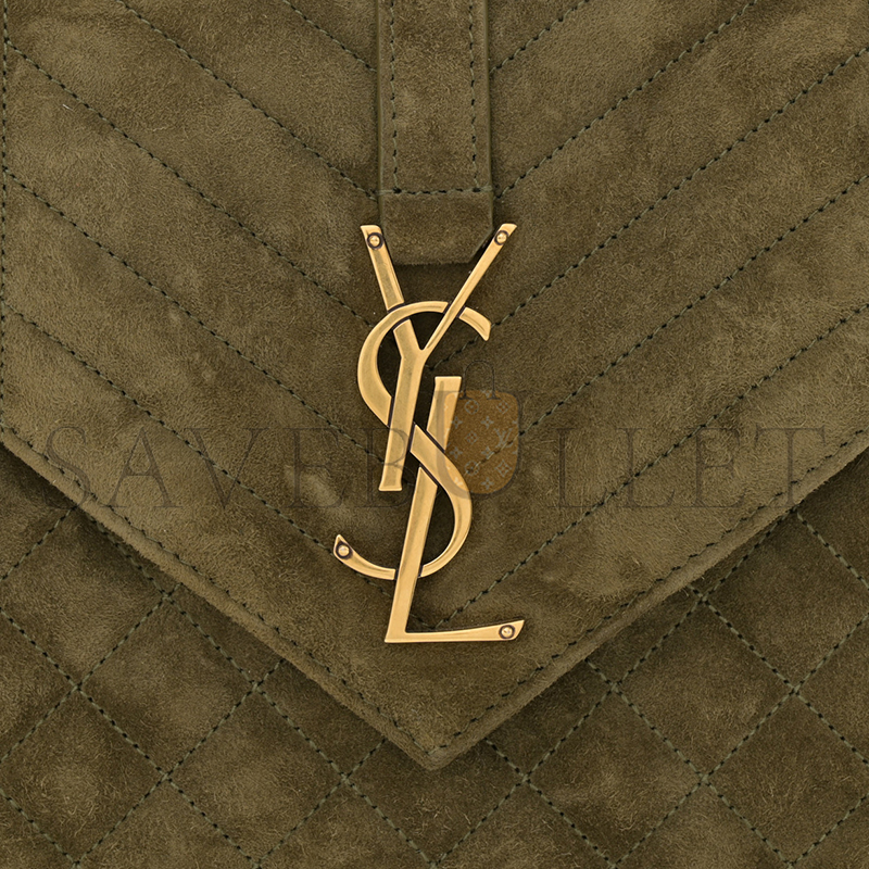 Y*L envelope medium chain bag in sude shoulder bag green 4872061546603 (24*17.5*6cm)