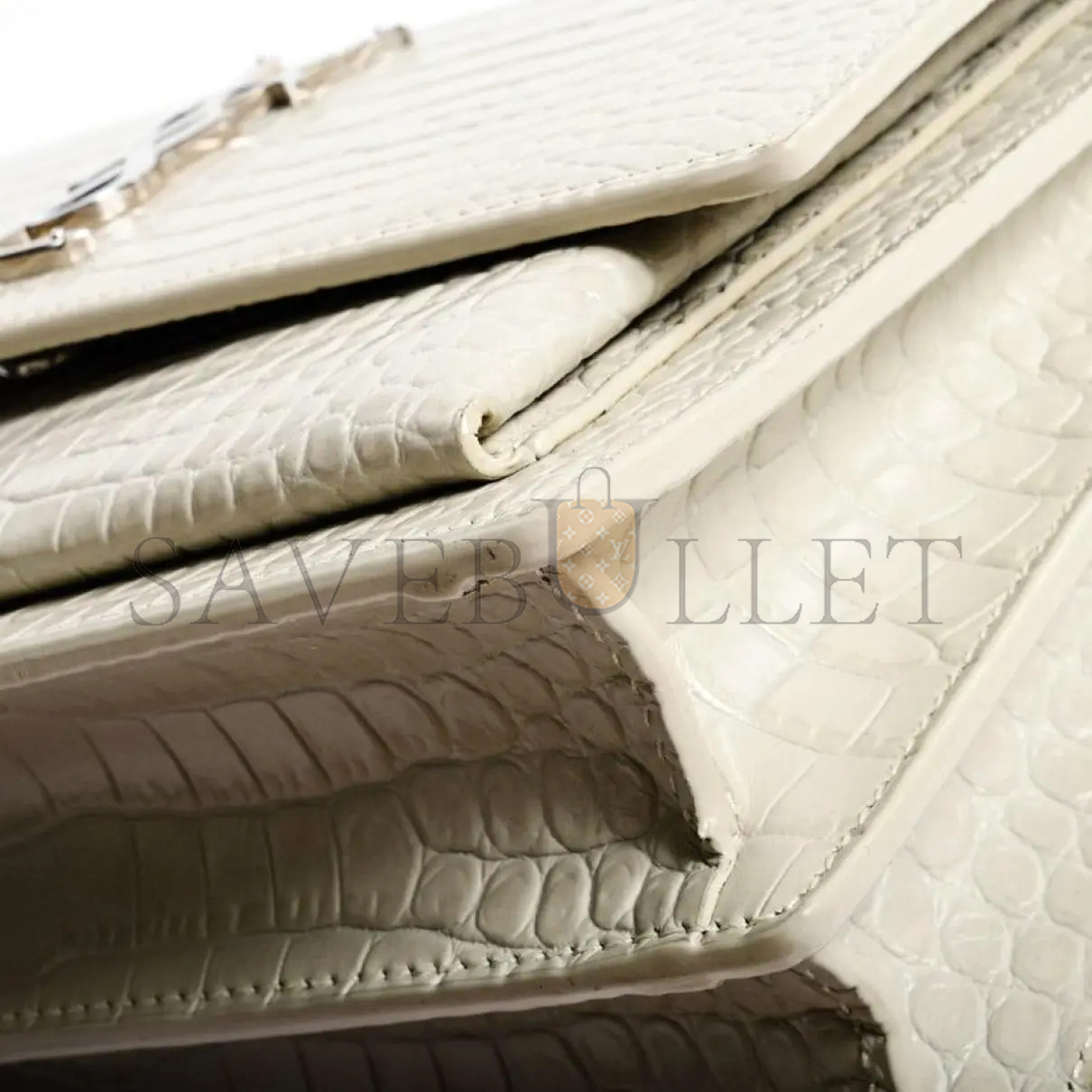Y*L sunset medium chain bag in crocodile-embossed shiny leather 4229064996l (22*16*6.5cm)