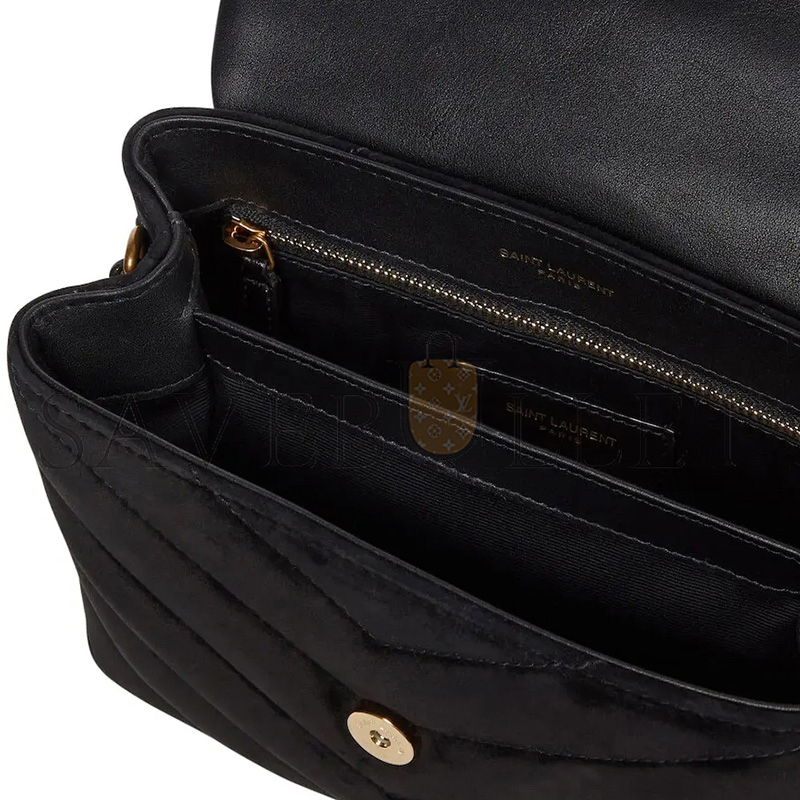 Y*L toy loulou shoulder bag in suede 6784011u8271000 (20*14*7cm)