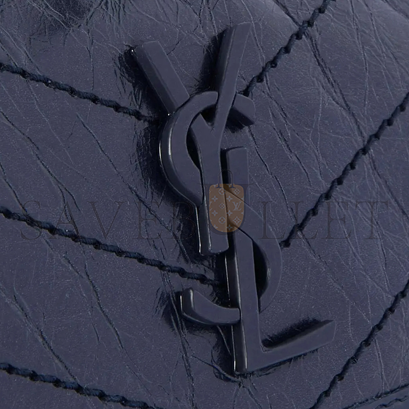 Y*L niki baby chain bag in crinkled vintage leather 5330370en044147 (21*16*7.5cm)