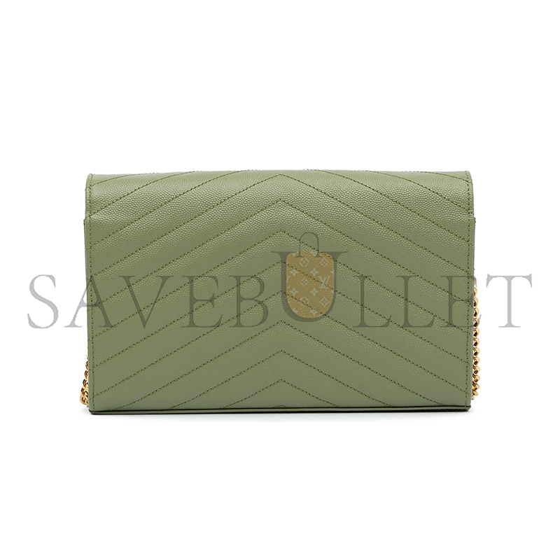 Y*L cassandre matelassÉ chain wallet in grain de poudre embossed leather 377828bow013316 (22.5*14*4cm)