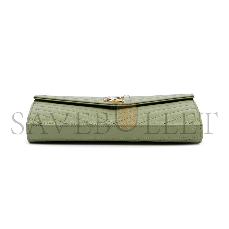 Y*L cassandre matelassÉ chain wallet in grain de poudre embossed leather 377828bow013316 (22.5*14*4cm)