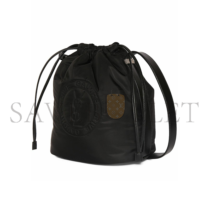 Y*L rive gauche laced bucket bag in leather 71026161055 (21*23*14cm)