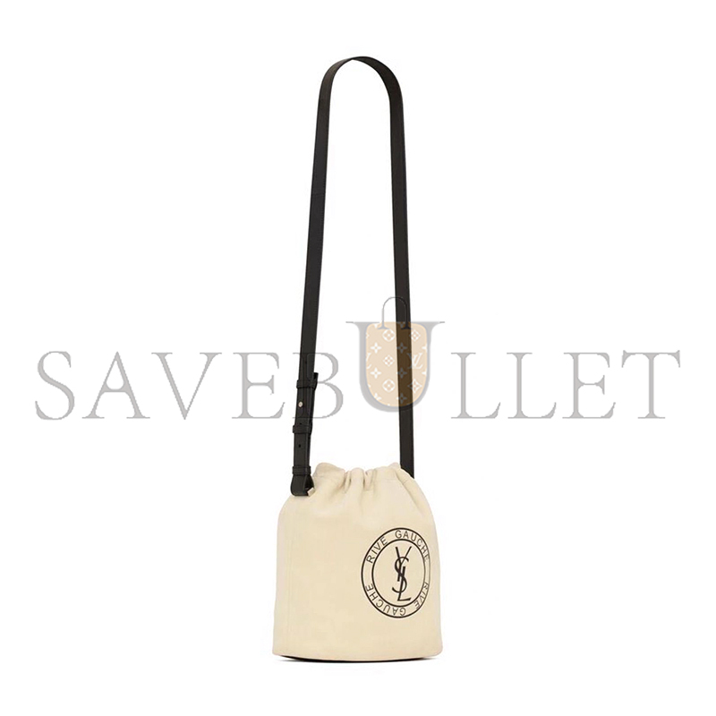 Y*L rive gauche laced bucket bag in leather 710261849100 (21*23*14cm)