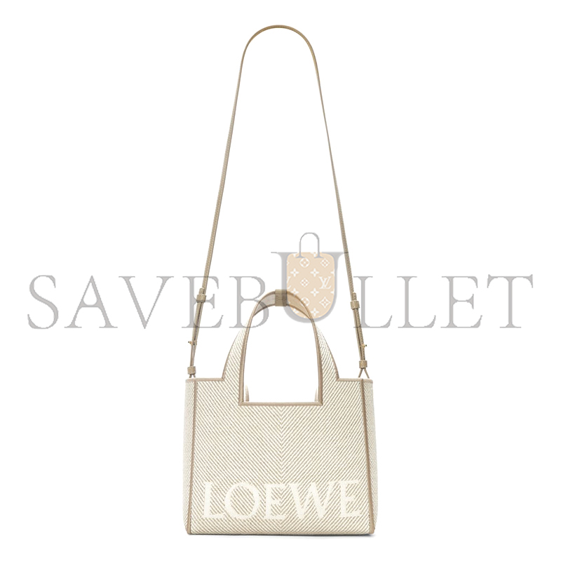 L0ew* small L0ew* font tote in jacquard canvas alf1b59x14-2370 (24*19.5*11cm)