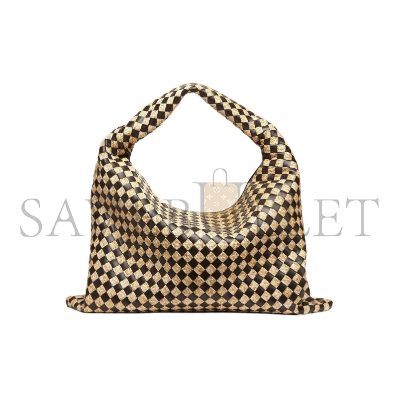 bo*te*ga Ve*ne*ta raffia and cowhide hop 792695v43d12377 (54*24*13cm)