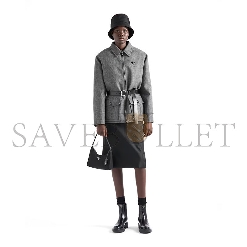 Pra*a re-edition 2005 re-nylon and saffiano mini bag 1n204m (22*18*6.5cm)