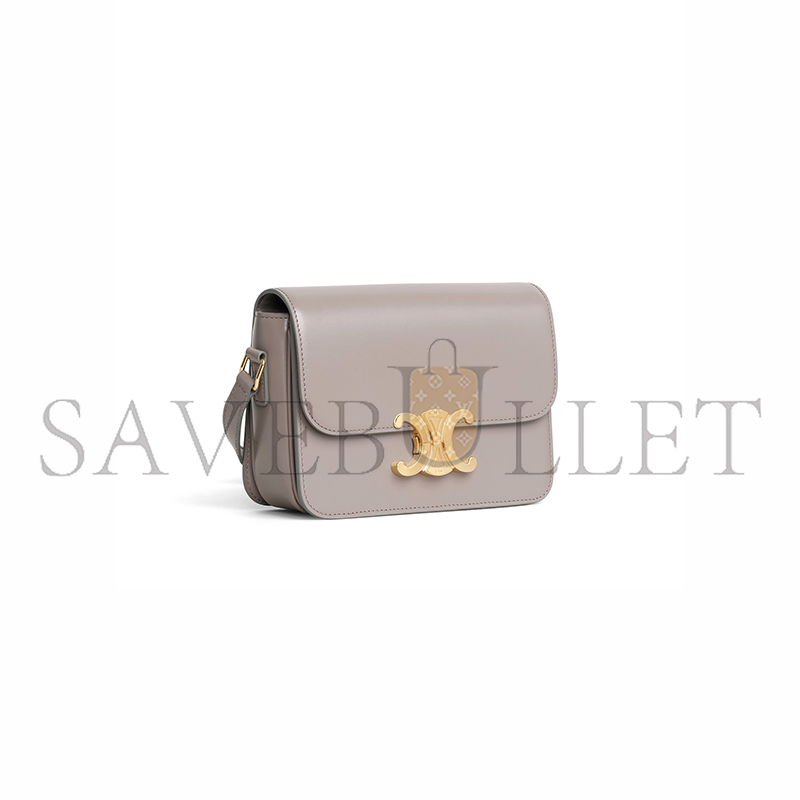 CELIN SMALL TEEN TRIOMPHE BAG IN SHINY CALFSKIN 188423BF4.10BL (18.5*14*6cm)