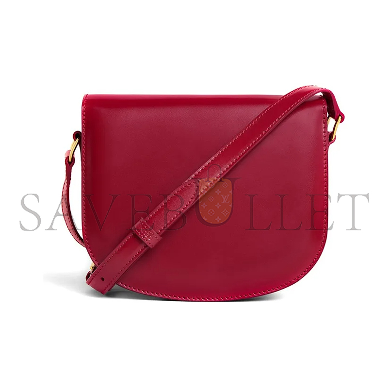 Ce**e shoulder bag in teen besace triomphe shiny calfskin 110413bf4.27ca (18.5*16*6cm)