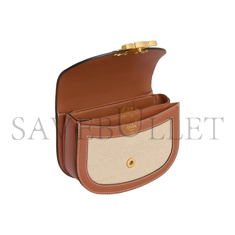CELIN MINI BESACE CLEA IN FABRIC AND COWHIDE 10K502FA3.02NT (15.5*11.5*5cm)