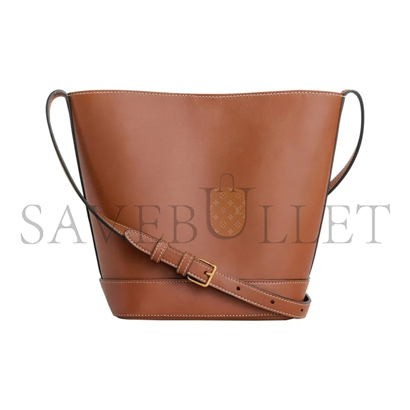 Ce**e small bucket bag in cuir triomphe smooth cowhide 198243du3.04lu (22*18*13cm)