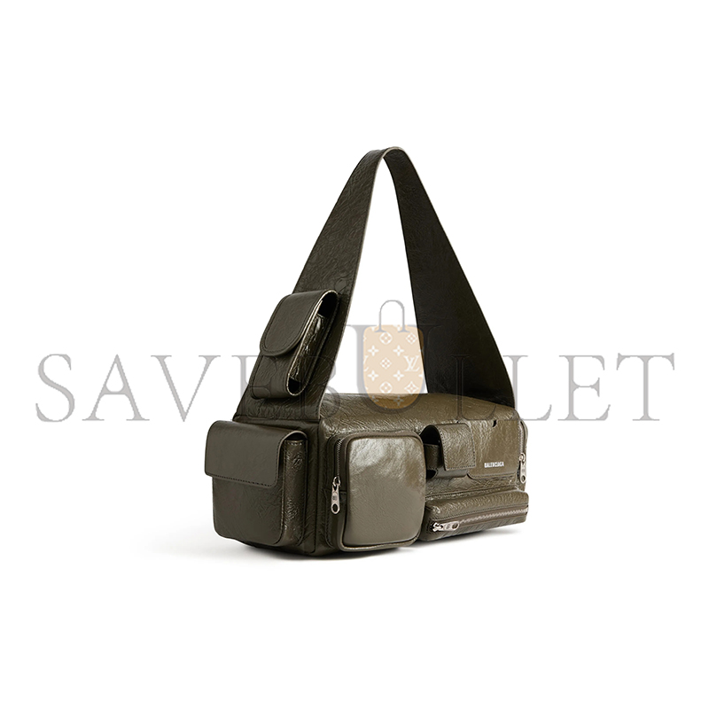 ba*len*cia*ga S*perbusy sling bag small in green 702167210c83503 (36*15*13cm)