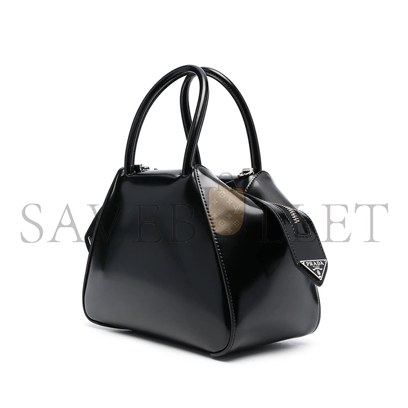 pra*a S*pernova brushed leather tote bag 1ba366 (21*14*11cm)