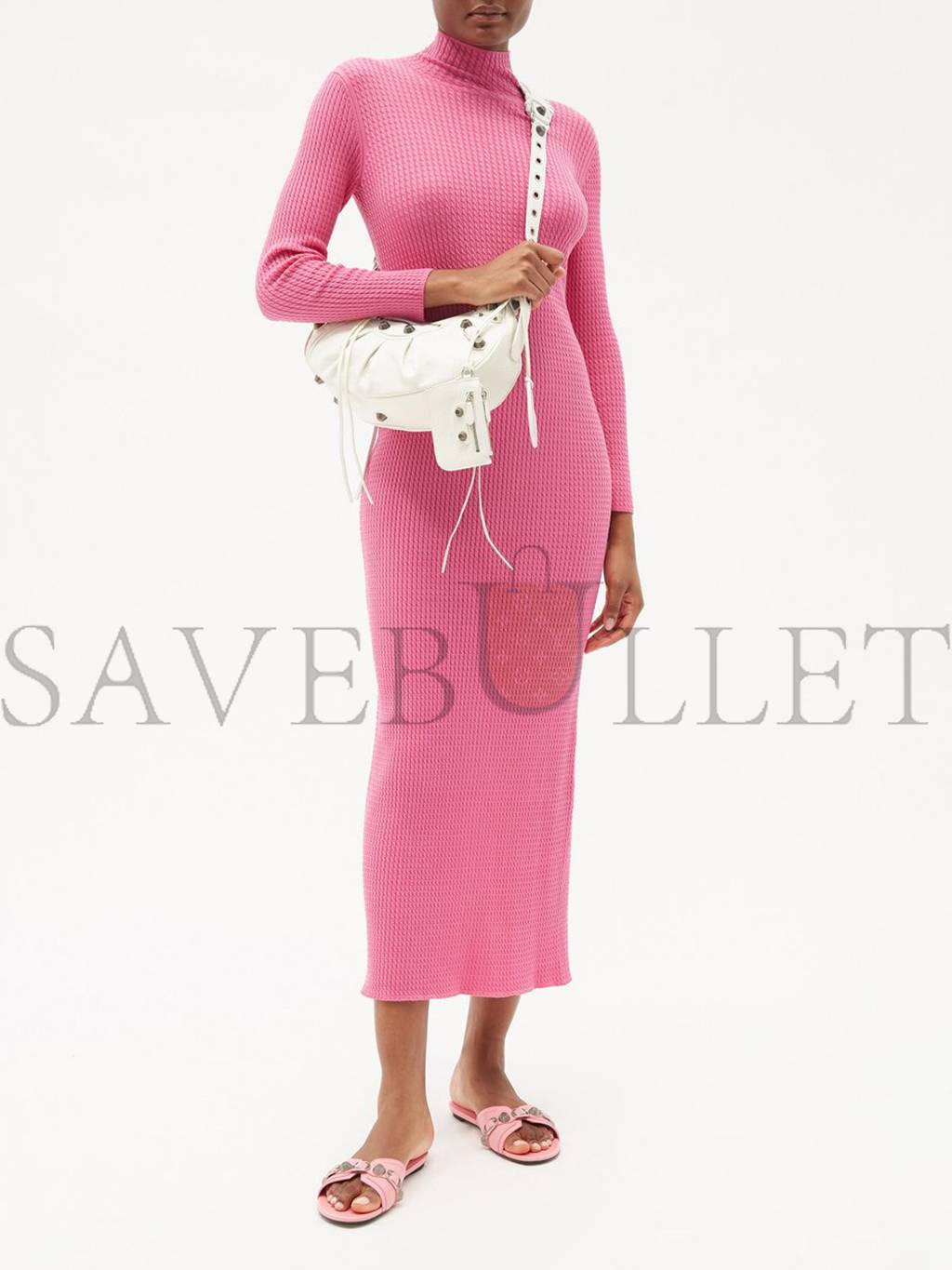 Ba*len*cia*ga white cagole s leather shoulder bag matchesfashion us (25*17.7*6cm)