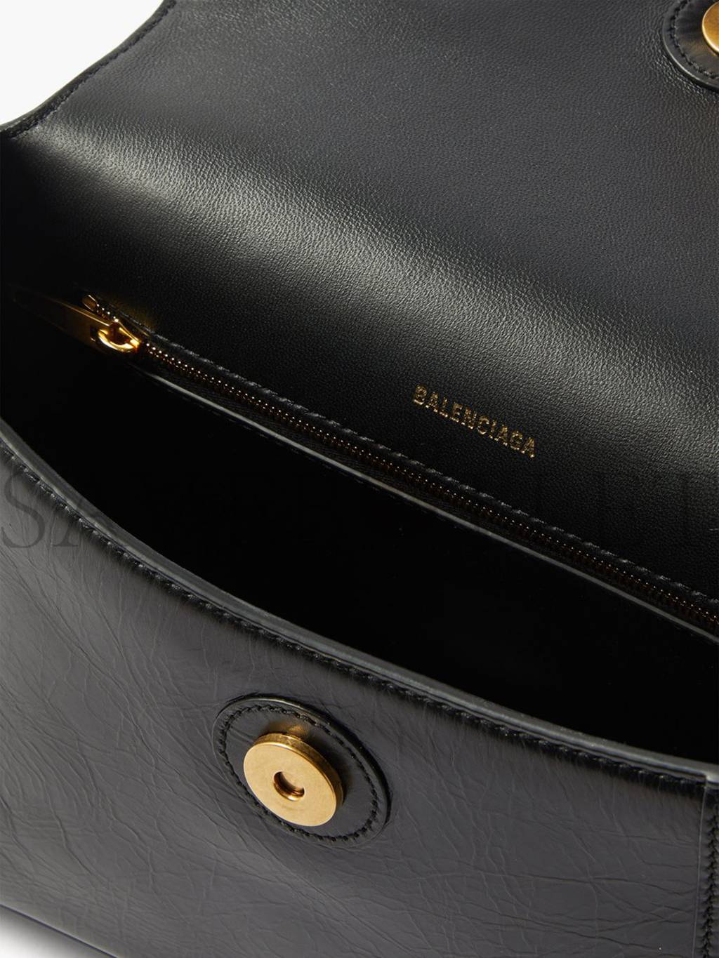 Ba*len*cia*ga black downtown s chain-handle leather shoulder bag matchesfashion us (28.5*17.5*10.1cm)