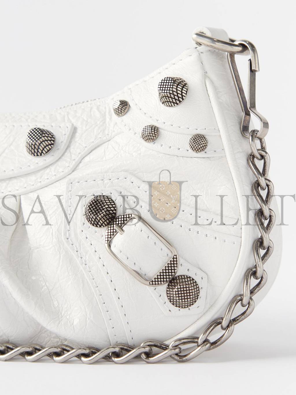 Ba*len*cia*ga white neo cagole city leather shoulder bag matchesfashion us (28.3*24.1*16.7cm)