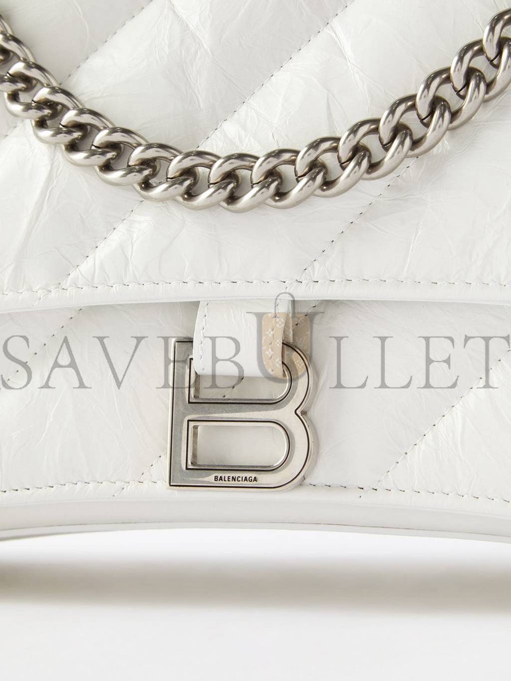 Ba*len*cia*ga white crush s quilted creased-leather shoulder bag matchesfashion us (25*14.9*10cm)
