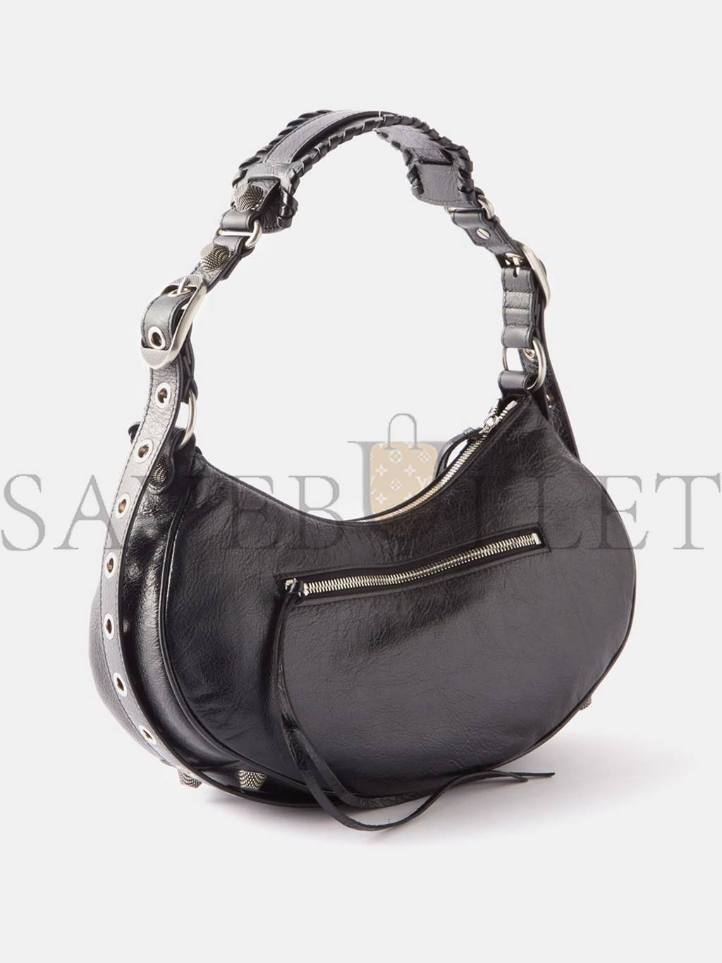 Ba*len*cia*ga black cagole s leather shoulder bag matchesfashion us (33*14.7*7.8cm)